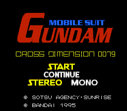 Kidou Senshi Gundam: Cross Dimension 0079