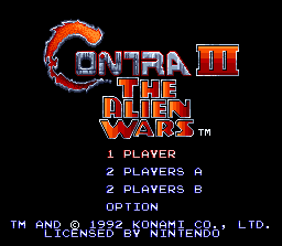 Contra III: The Alien Wars