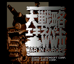 Daisenryaku Expert WWII: War in Europe