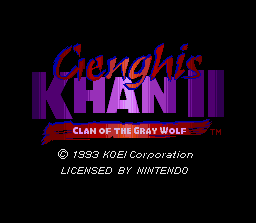 Genghis Khan II: Clan of the Gray Wolf