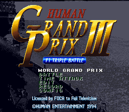Human Grand Prix 3: F-1 Triple Battle