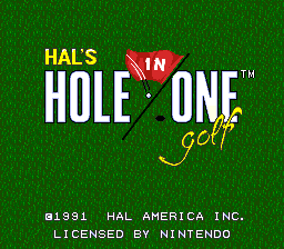 HAL's Hole in One Golf