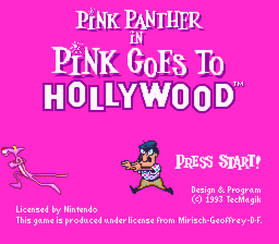 Pink Panther in Pink Goes to Hollywood