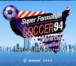 Super Formation Soccer 94: World Cup Final Data